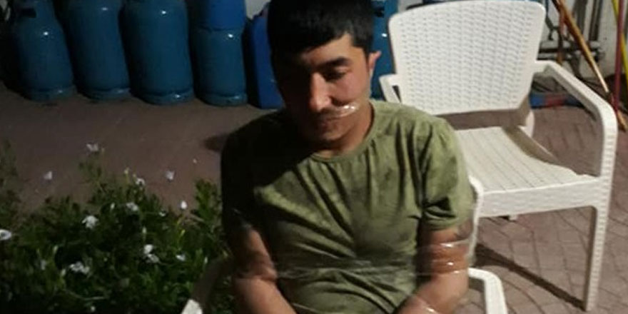 Yakaladığı hırsızı bantladı ve polise teslim etti