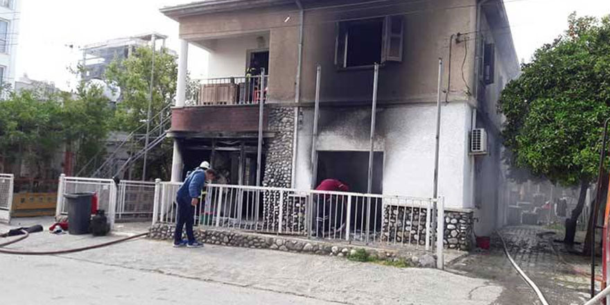 Lefkoşa'da ev yangını