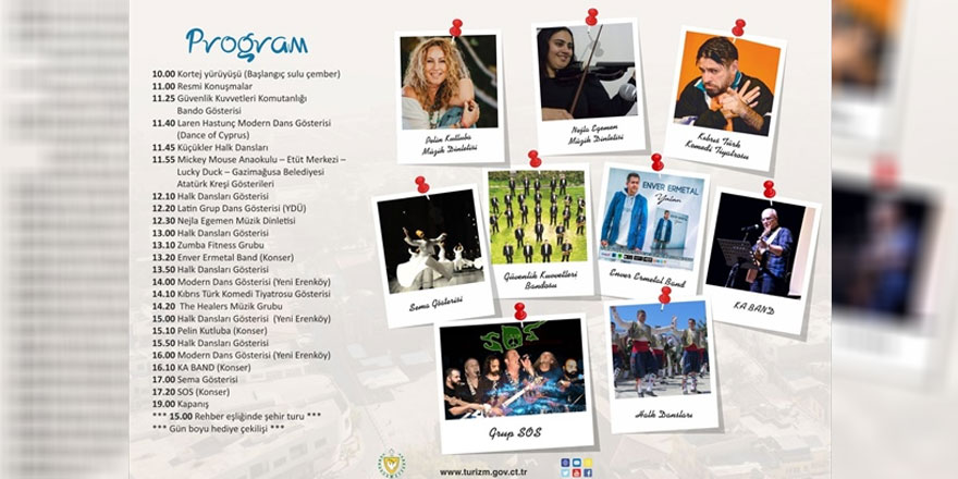 Gazimağusa ve Girne’de hafta sonu turizm şöleni düzenleniyor