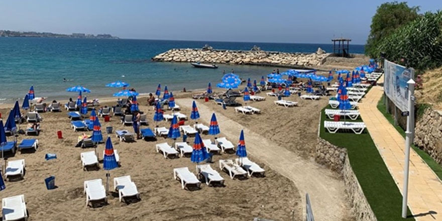 Kervansaray halk plajı yeniden düzenlenerek hizmete açıldı