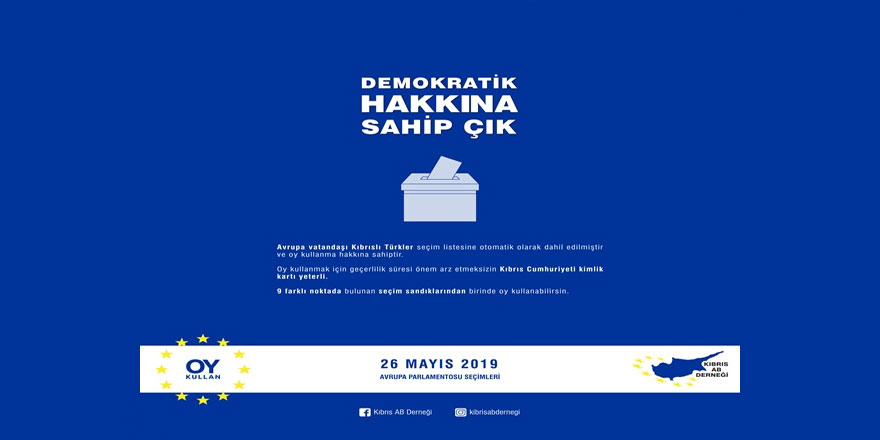 KAB, Kıbrıslı Türkleri AP seçimlerinde oy kullanmaya çağırdı