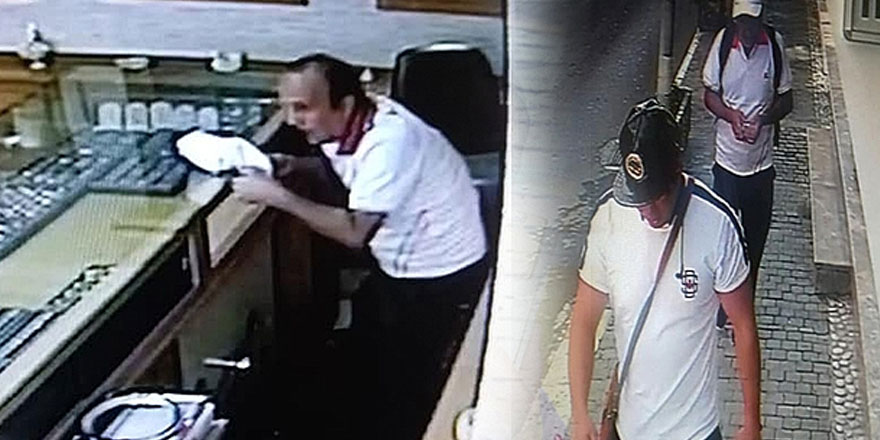 Girne’de güpegündüz kuyumcu soygunu