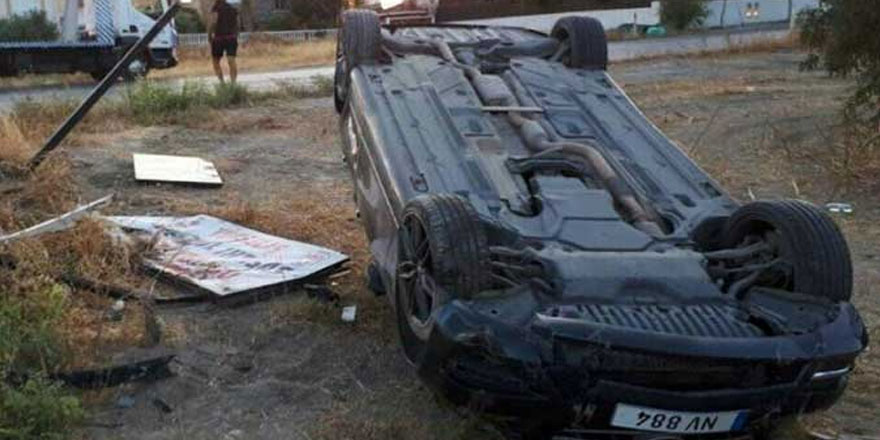 Dikkatsiz sürücü önce kaza yaptı sonra ortadan kayboldu