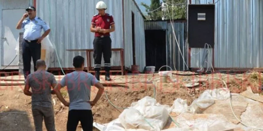 İşçilerin odaları yandı