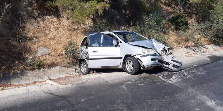 Dağ Yolunda Korkutan Kaza!