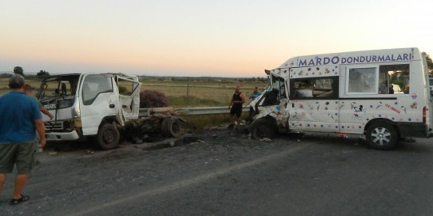 Serdarlı'da büyük kaza