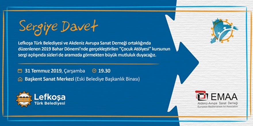 Çocuk atölyesi kursu sergisi 31 Temmuz’da açılacak