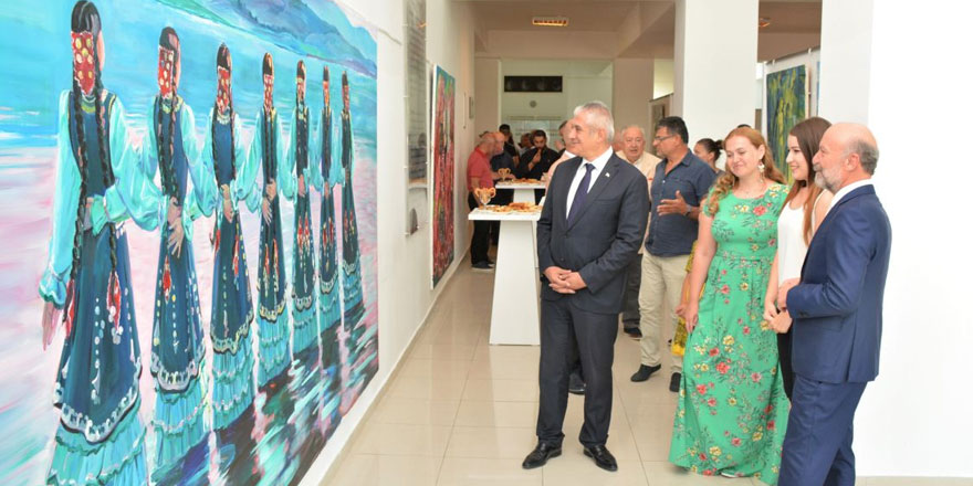 30 Eserden Oluşan Resim Sergisi  Taçoy Tarafından Açıldı…