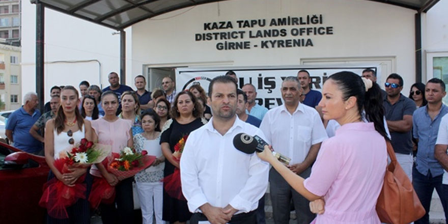 HAKSEN, Girne Tapu Dairesi’nde grevde