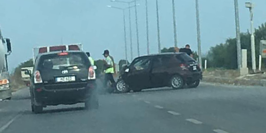 Gazimağusa-Lefkoşa Anayolunda kaza..