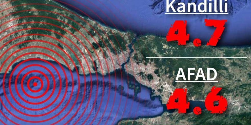 İstanbul depremle sallandı!