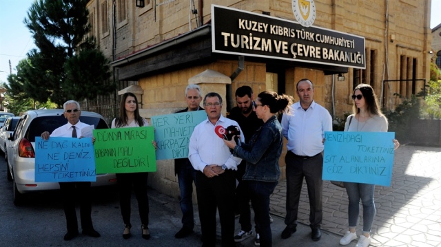 Çevre platformu, Karpaz için Lefkoşa'da eylem yaptı