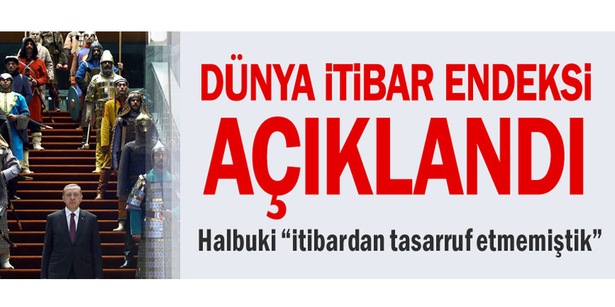 Dünya itibar endeksi açıklandı