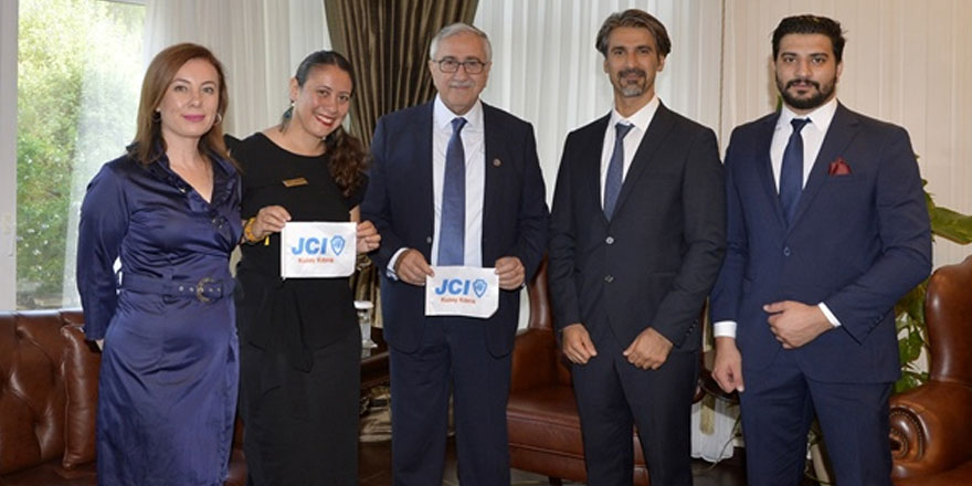 Akıncı,JCI Kuzey Kıbrıs Başkanı İpek Denizli Karagöz’ü kabul etti
