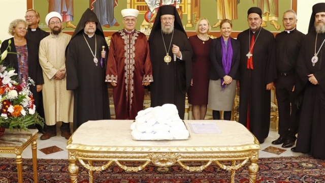 Kıbrıs’taki dini liderler “ST Chrysostom Yortusu” vesilesiyle düzenlenen resepsiyonda bir araya geldi