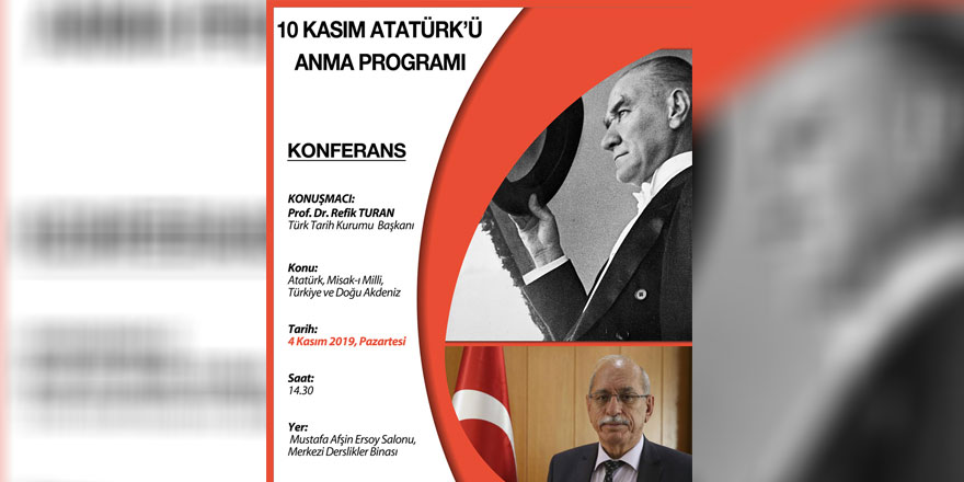 Türk Tarih Kurumu Başkanı Prof. Dr. Refik Turan DAÜ’de konferans verecek