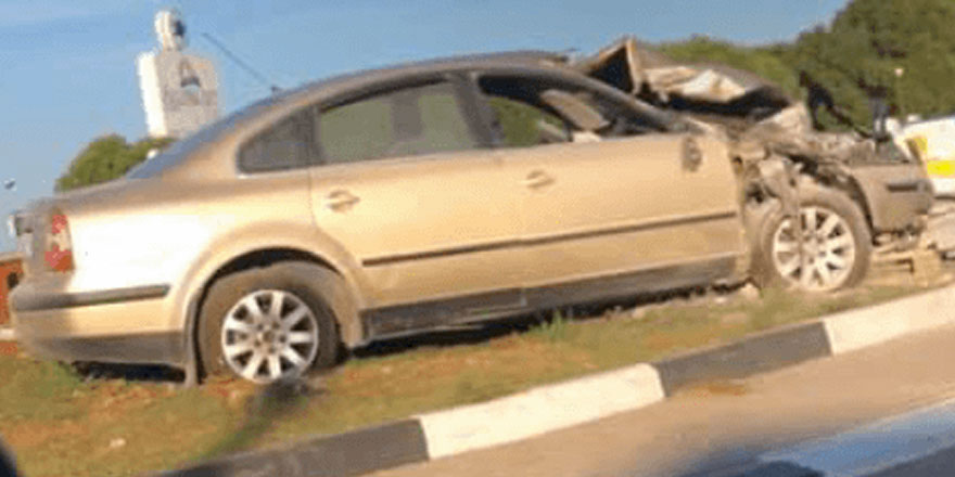Gazimağusa’da korkutan kaza