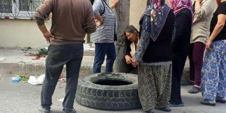 Çocukların yokuştan yuvarladığı kamyon lastiği öldürdü