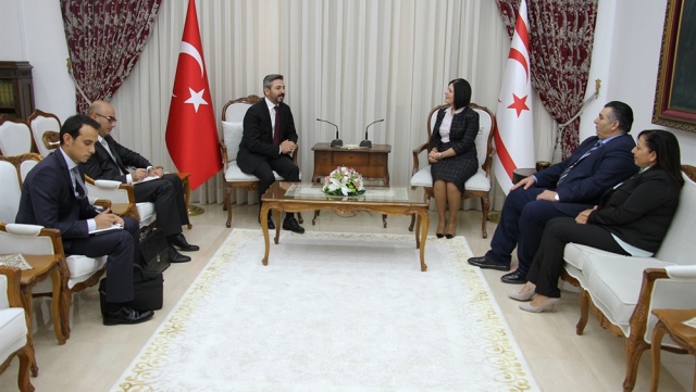 KKTC’nin 34. Kuruluş Yıldönümü… Meclis Başkanı Siber, TBMM Başkan Vekili Aydın’ı kabul etti