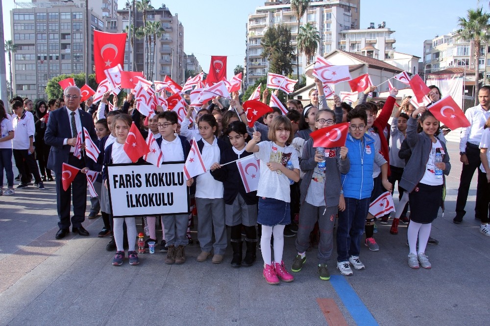 KKTC'nin 34. kuruluş yıl dönümü kapsamında Mersin'de tören düzenlendi