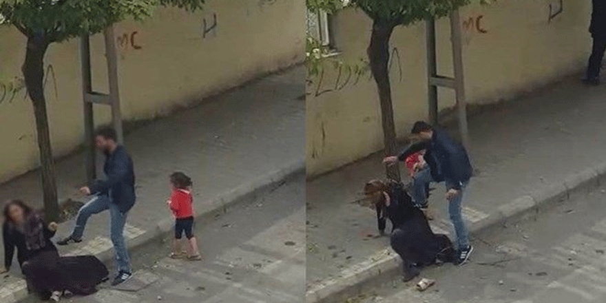 Gaziantep'te eşini sokak ortasında darp eden koca: İlk kez vurdum