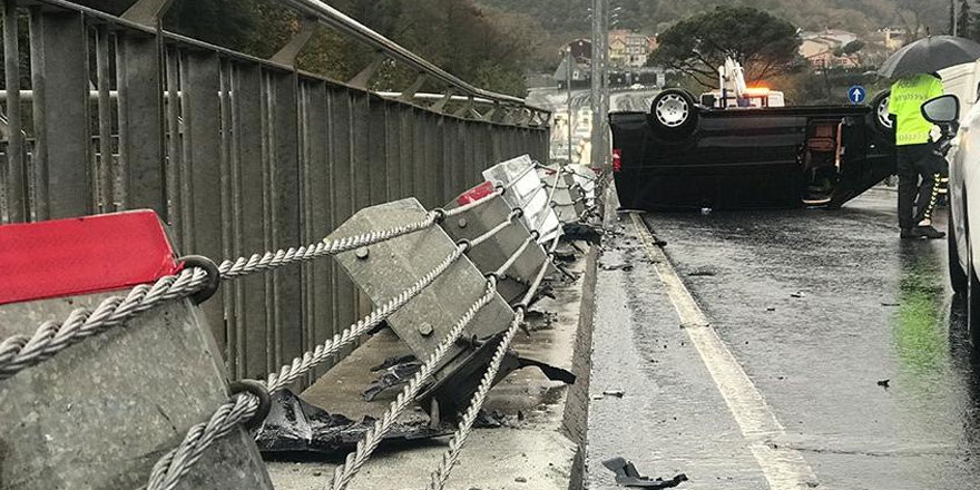 Lüks minibüs takla attı, aracın sahibi şoföre kızdı