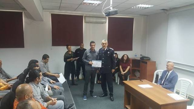 “Madde bağımlılığı eğitimine” katılan 38 Mahkuma belgeleri verildi