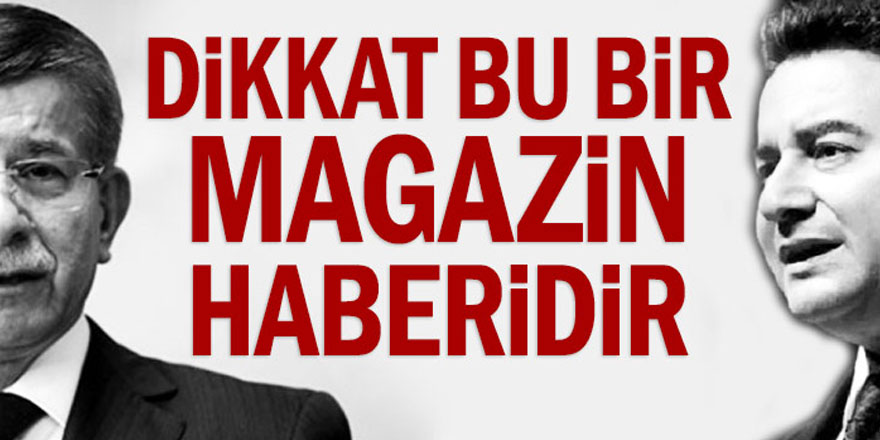 Dikkat bu bir magazin haberidir