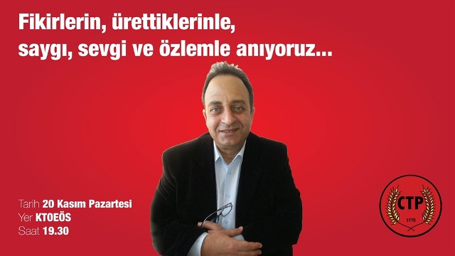 Taner Akcan Pazartesi anılacak