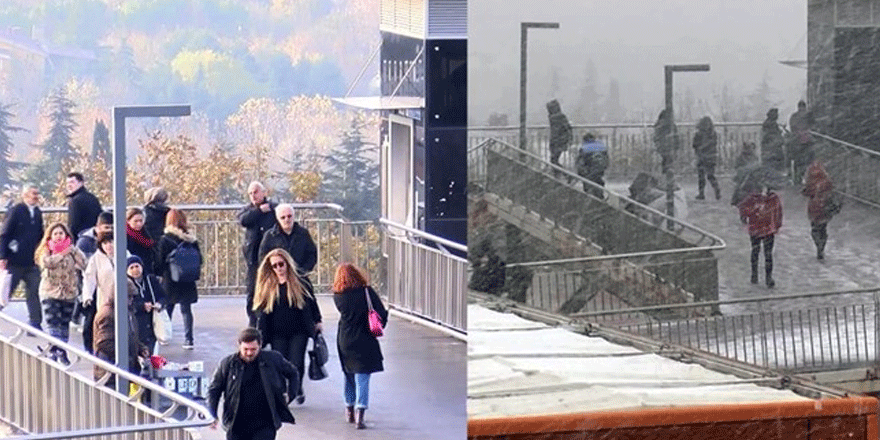 Geçen yıl lapa lapa kar yağmıştı, bugün güneşli! (İstanbul için kar yağışı açıklaması)