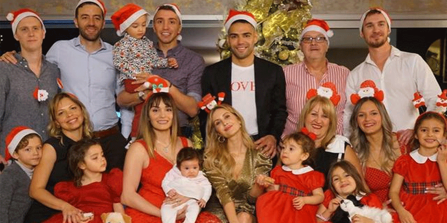 Fernando Muslera, Noel için Radamel Falcao'yu evinde ağırladı