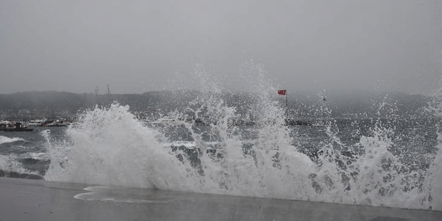 Fırtına konteynerleri denize uçurdu