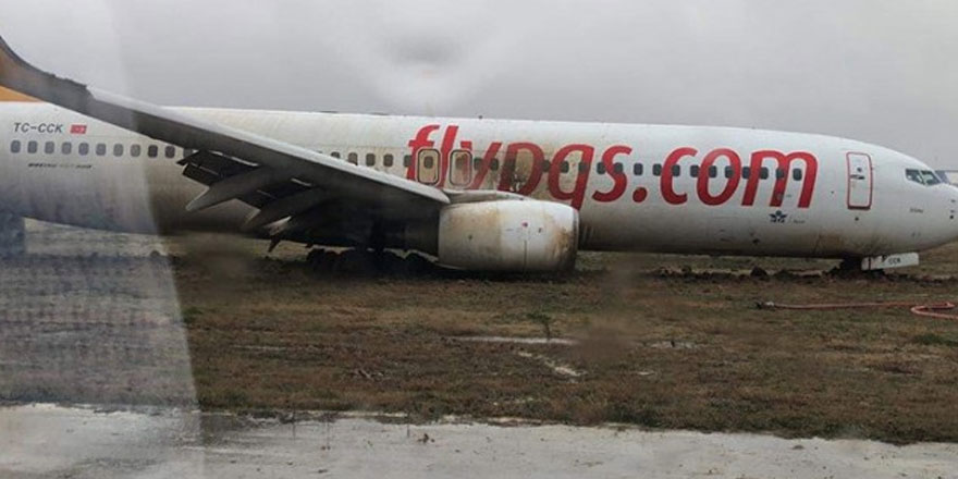 Sabiha Gökçen Uluslararası Havalimanında uçak pistten çıktı