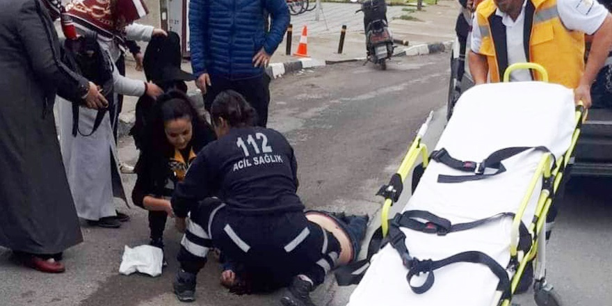 Hastane önündeki yayaya çarptı