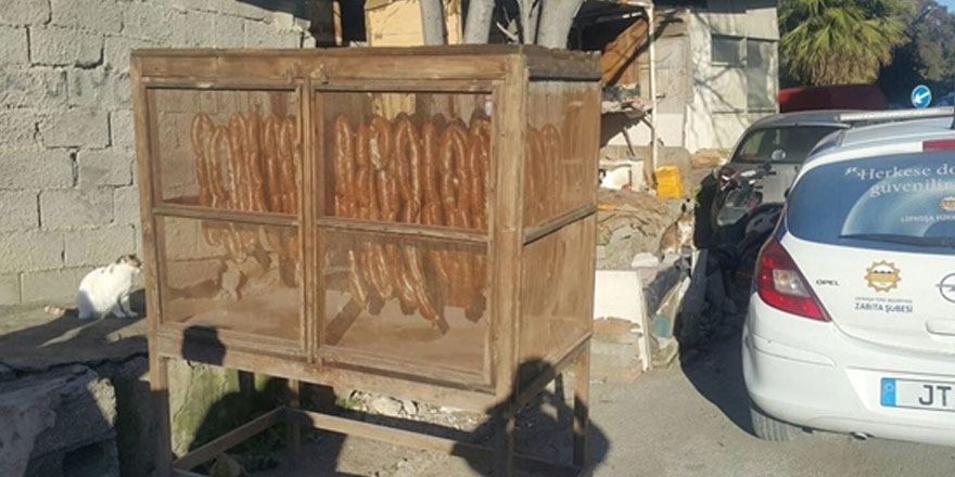 47 kilo pastırma müsadere edildi