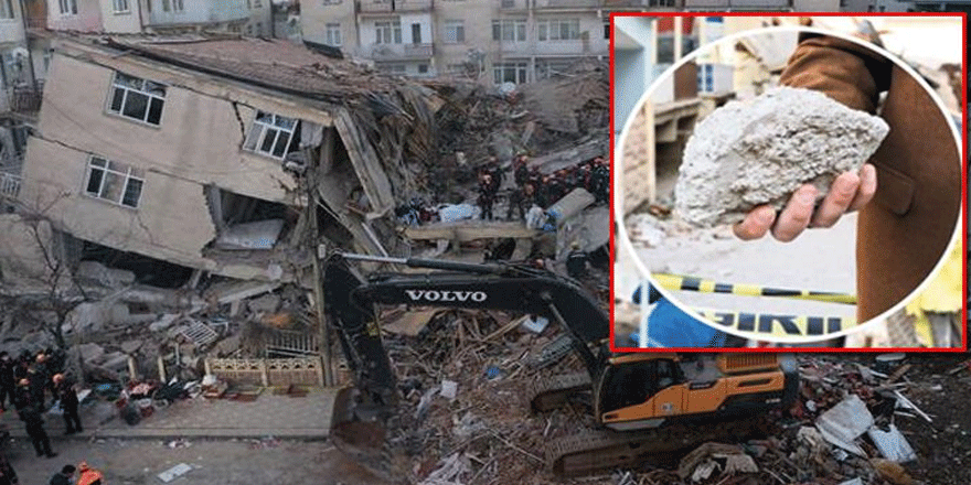 Uzmanlar açıkladı: Elazığ'da yıkılan binalar dere kumuyla yapılmış