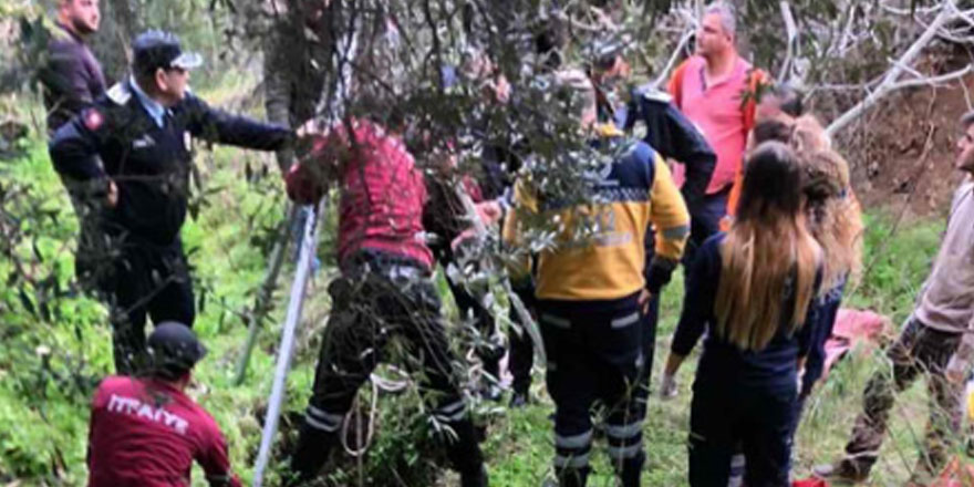 Girne'de bir şahıs kuyuya düştü