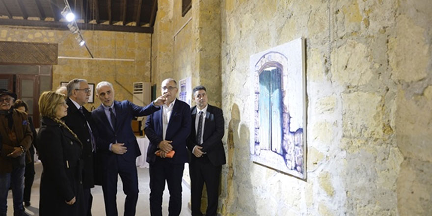 Cumhurbaşkanı Akıncı tarihe tanık kapılar isimli resim sergisinin açılışını yaptı