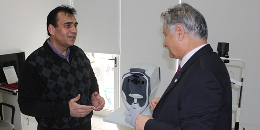 Lefkoşa trenyolu polikliniği'nde çocuklara göz taraması yapıldı