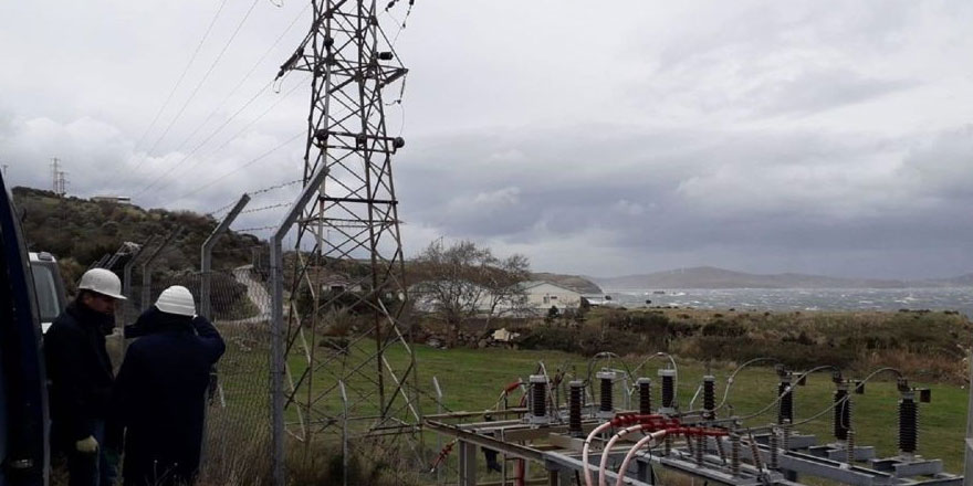 Marmara Adası'na ana hattan elektrik verilmeye başlandı