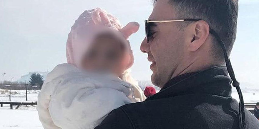 Şehitten geriye 3 aylık kızıyla vedalaştığı görüntüler kaldı