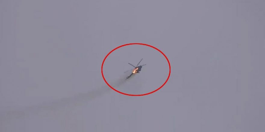 "Helikopter düşürüldü"