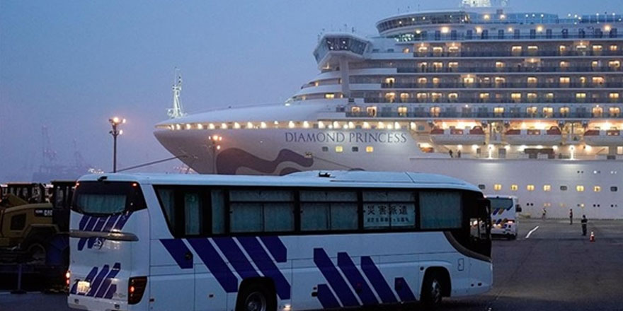 ABD, Kovid-19 nedeniyle Japonya'daki gemiden tahliye ettiği vatandaşlarını karantinaya aldı