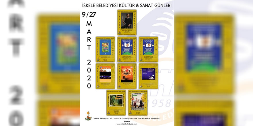 İskele belediyesi 11. kültür & sanat günleri 9 Mart’ta başlıyor