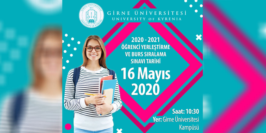 Girne Üniversitesi 2020 Burs Sıralama Sınavı 16 Mayıs’ta Yapılacak
