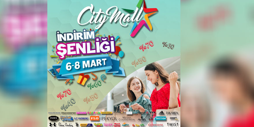 Cıty Mall Avm’de indirim şenliği başladı