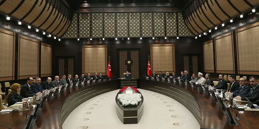 Cumhurbaşkanlığı Külliyesi'nde 'koronavirüs' toplantısı