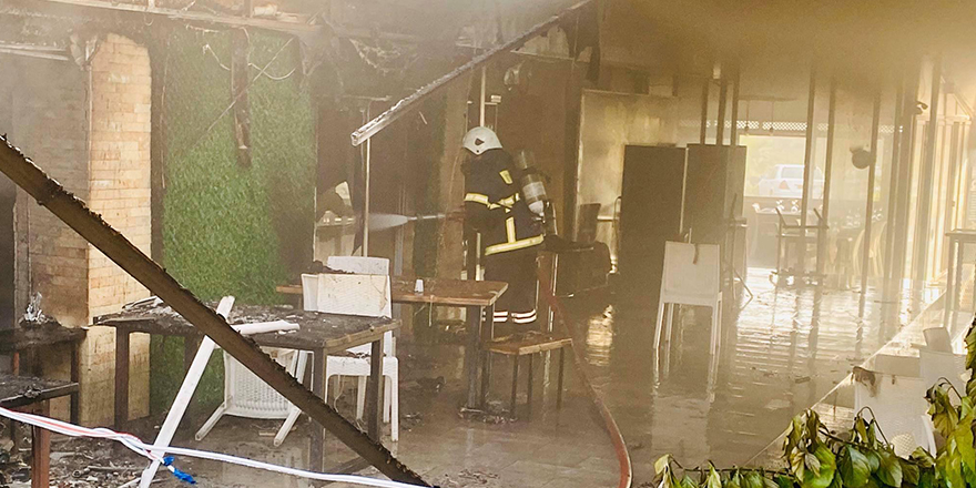 İnciraltı Restoran'ta yangın