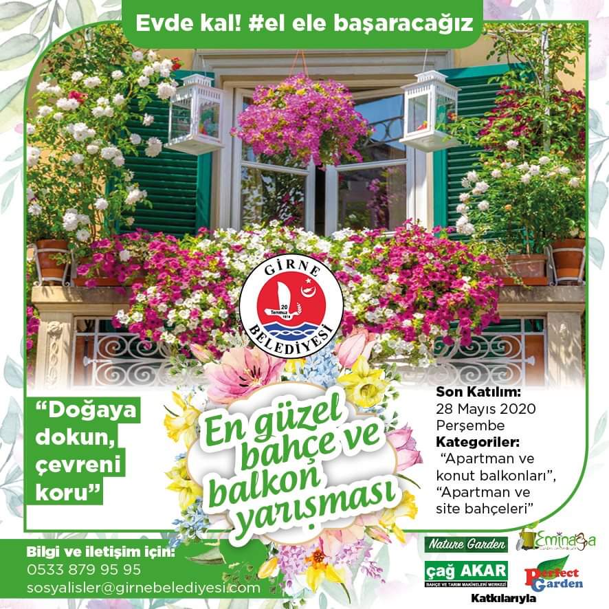 “En güzel bahçe, balkon yarışması” düzenleniyor