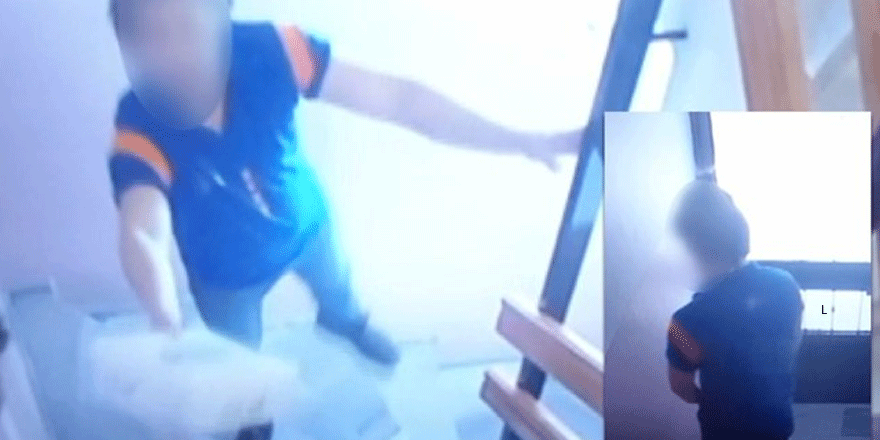 Kargocu apartmana tuvaletini yaptı